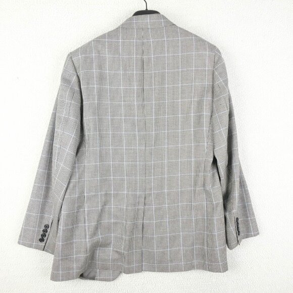 Brooks Brothers Blazer Mens 43R Black White Houndstooth Check Wool Silk - Picture 5 of 16